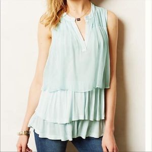 Anthropologie Clu + Willoughby Lilac Silk Tank